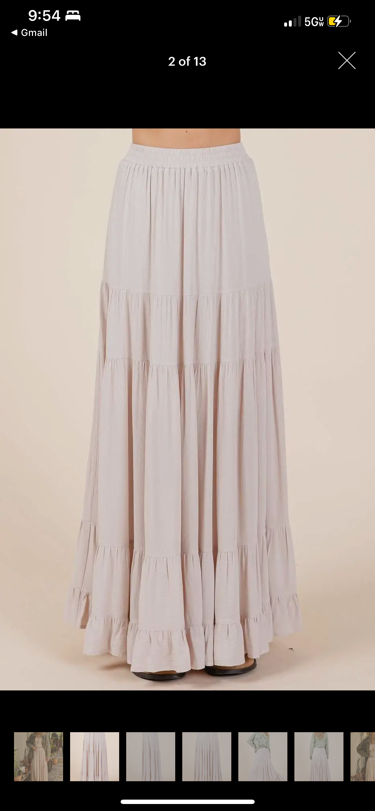 Natural Maxi Skirt