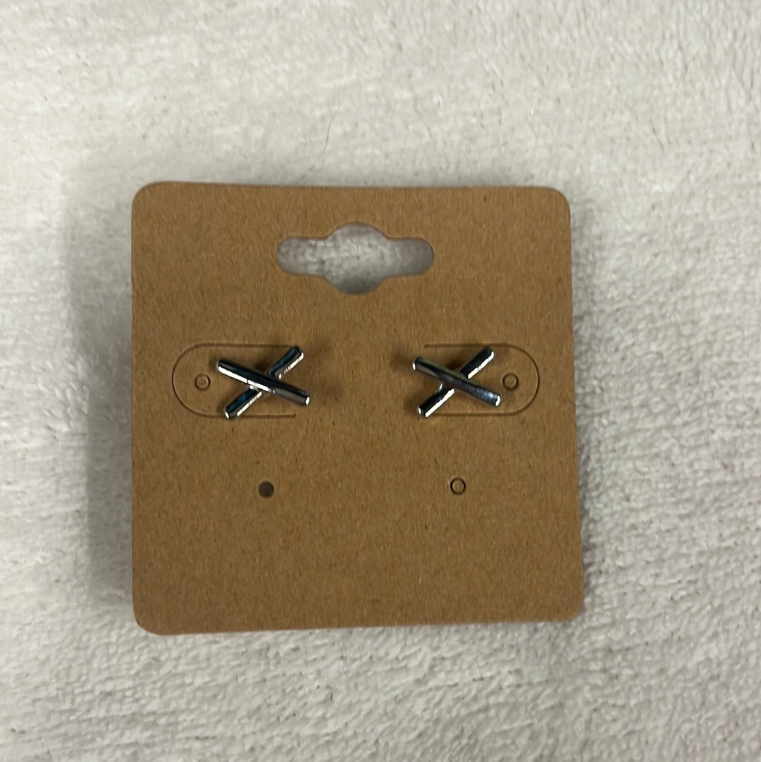 Silver Bling Post Earring