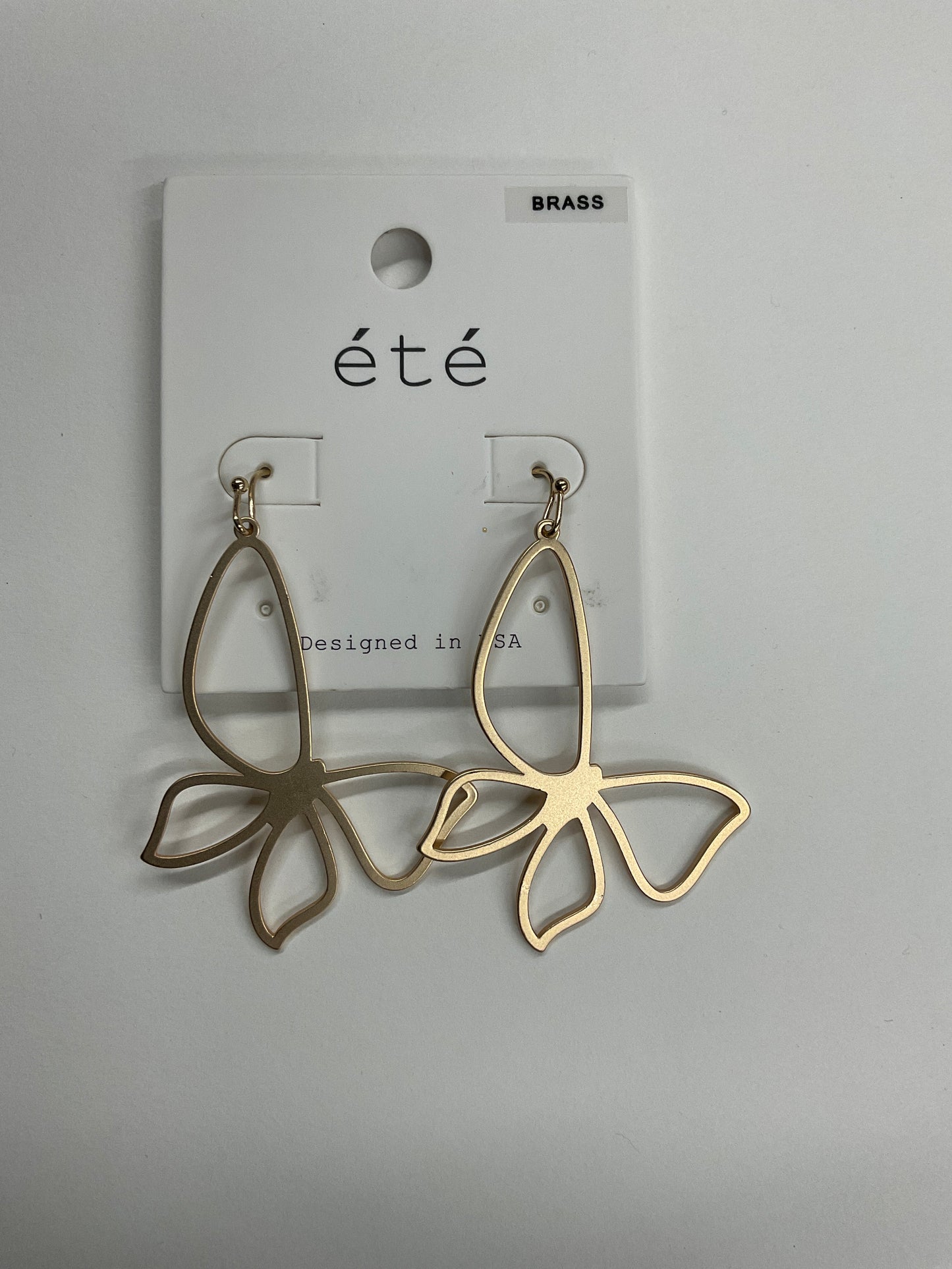 Simple Hollow Butterfly Earrings