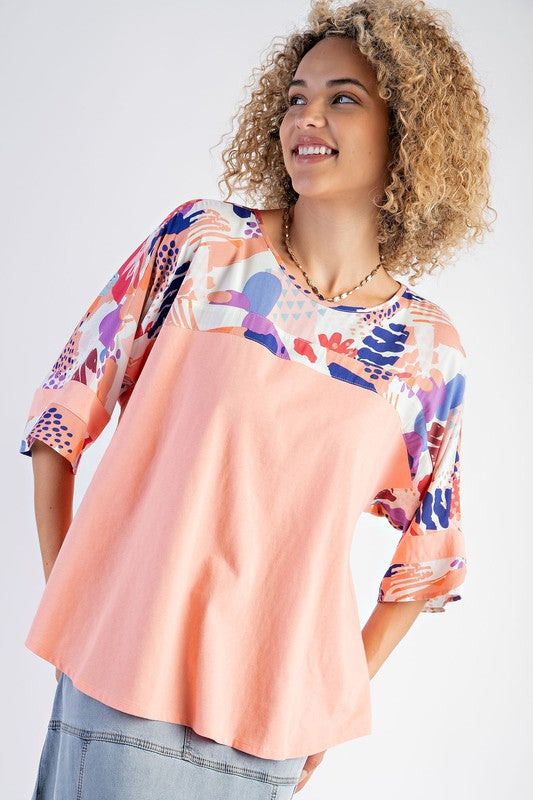 Popping Up Spring Plus Top