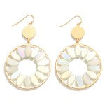 Ombre Dangle Flower Earring