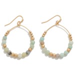 Dainty Circular Drop Earrings