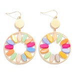 Ombre Dangle Flower Earring