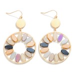 Ombre Dangle Flower Earring