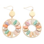 Ombre Dangle Flower Earring