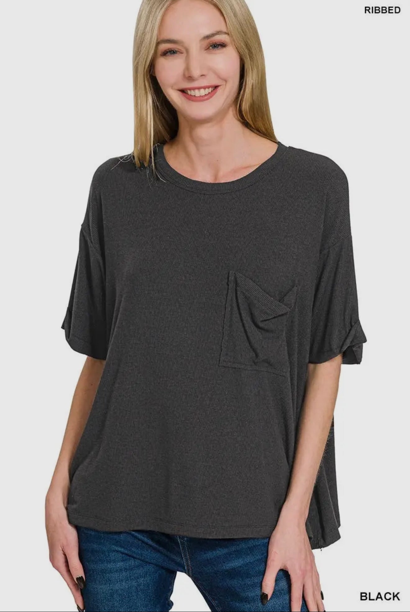 Ribbed Ladies Tops