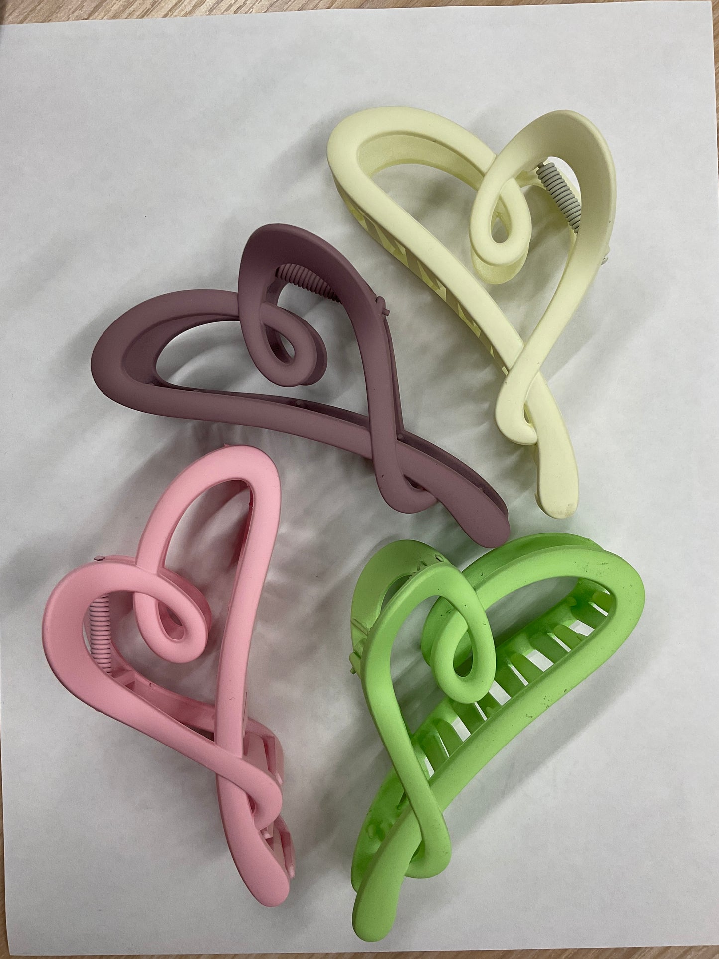 MF Sassy Hearts Hair Clips