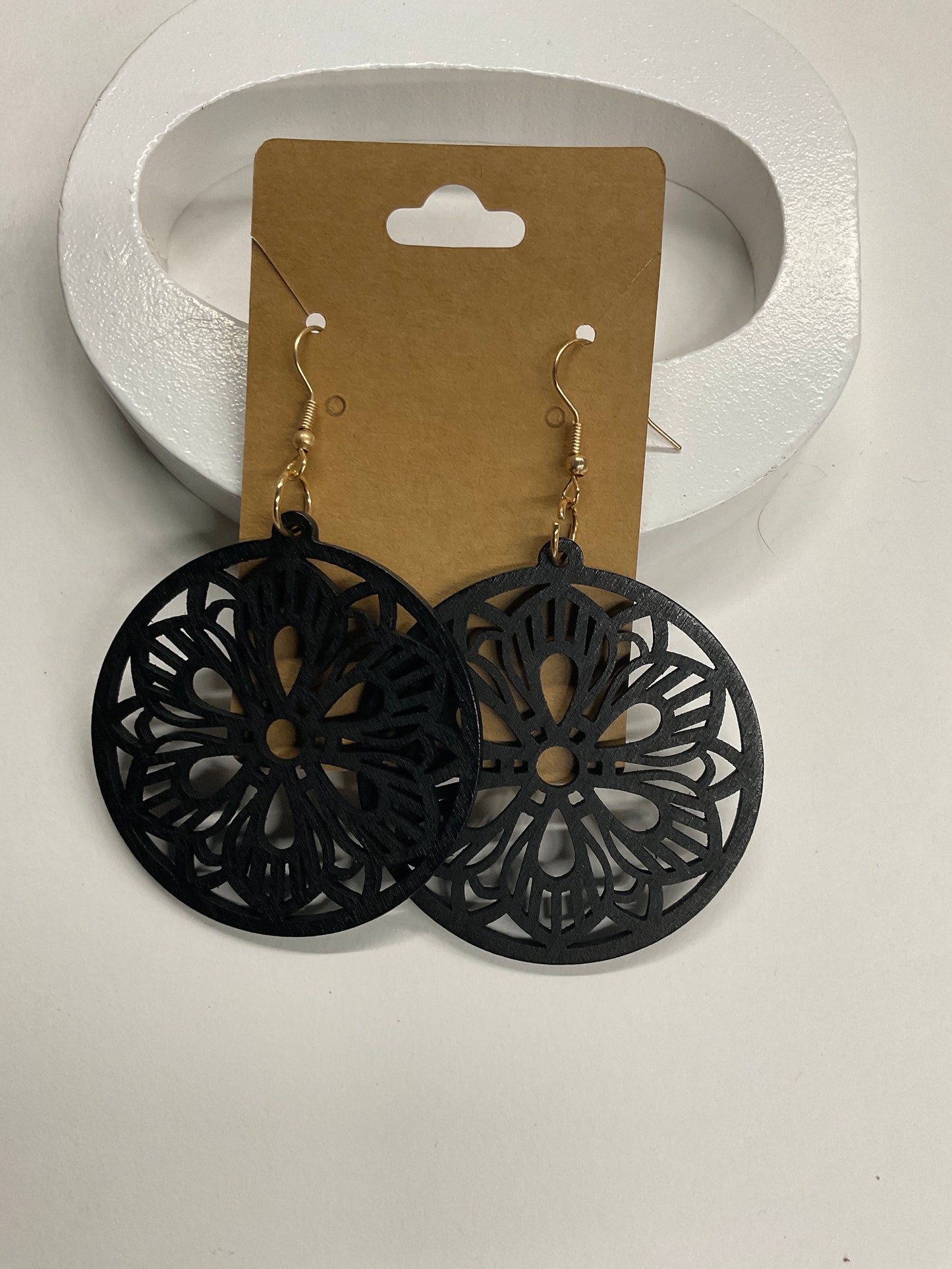 Wooden Boho Dangle Earrings