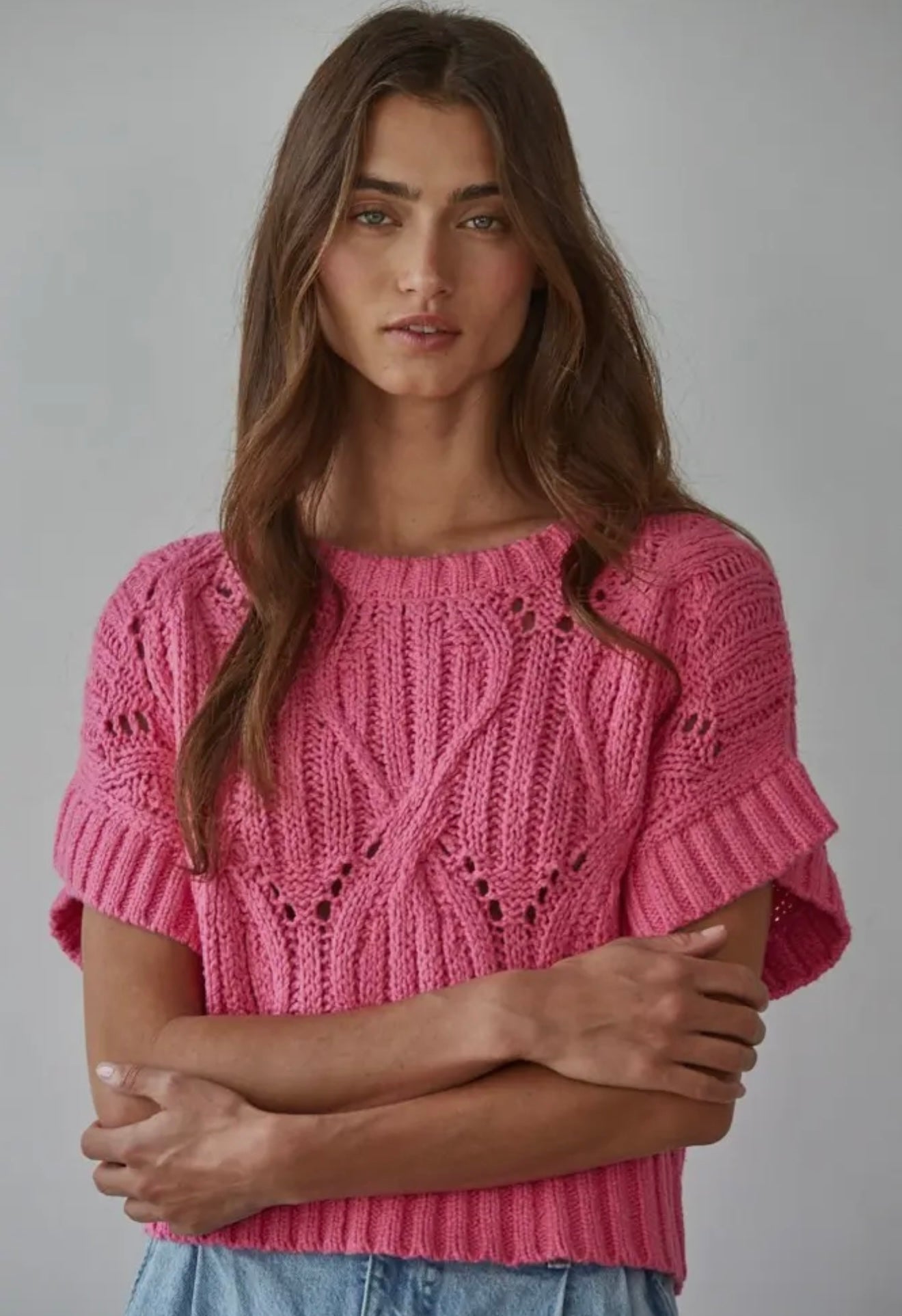 Cropped Sweater Top