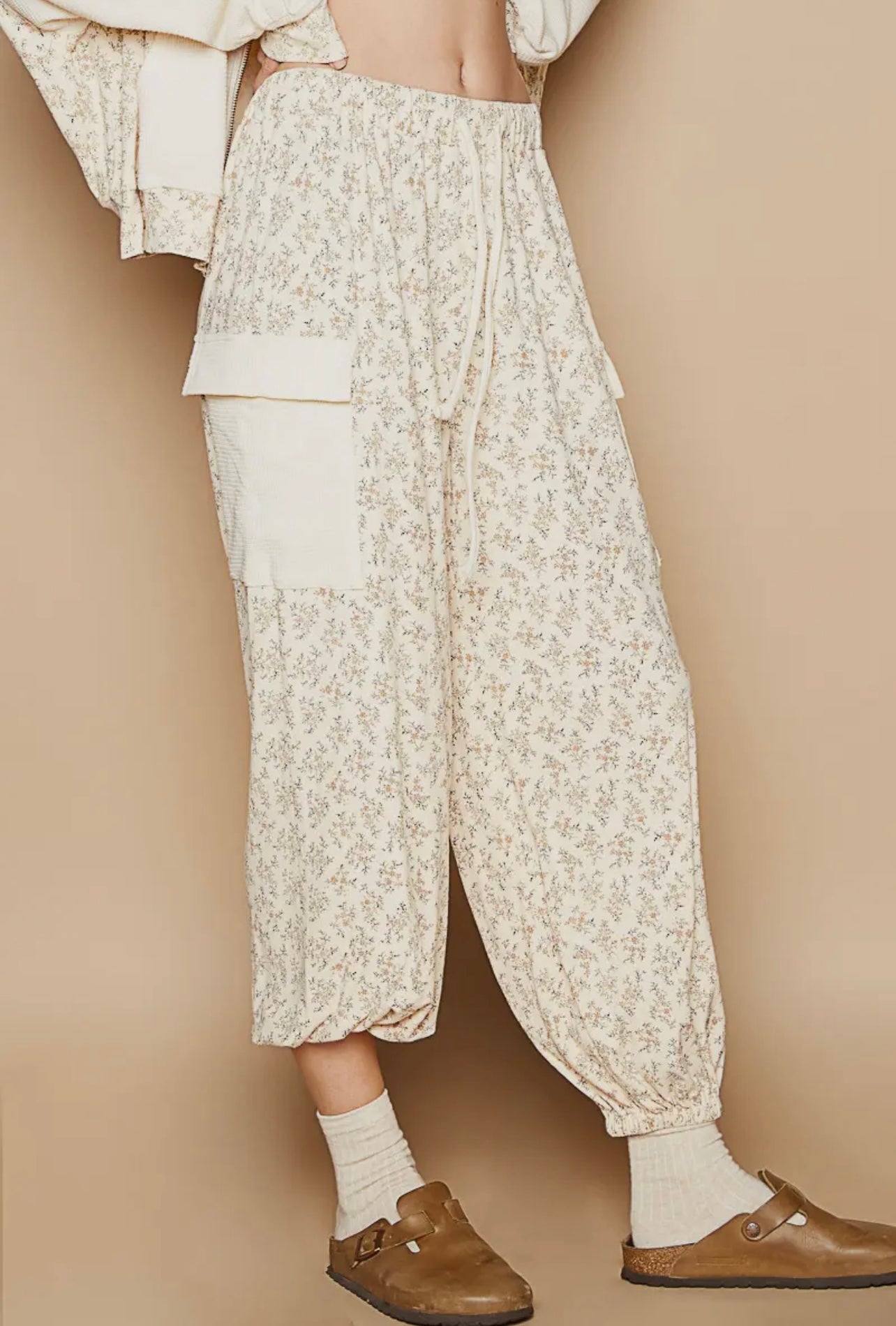 Floral joggers