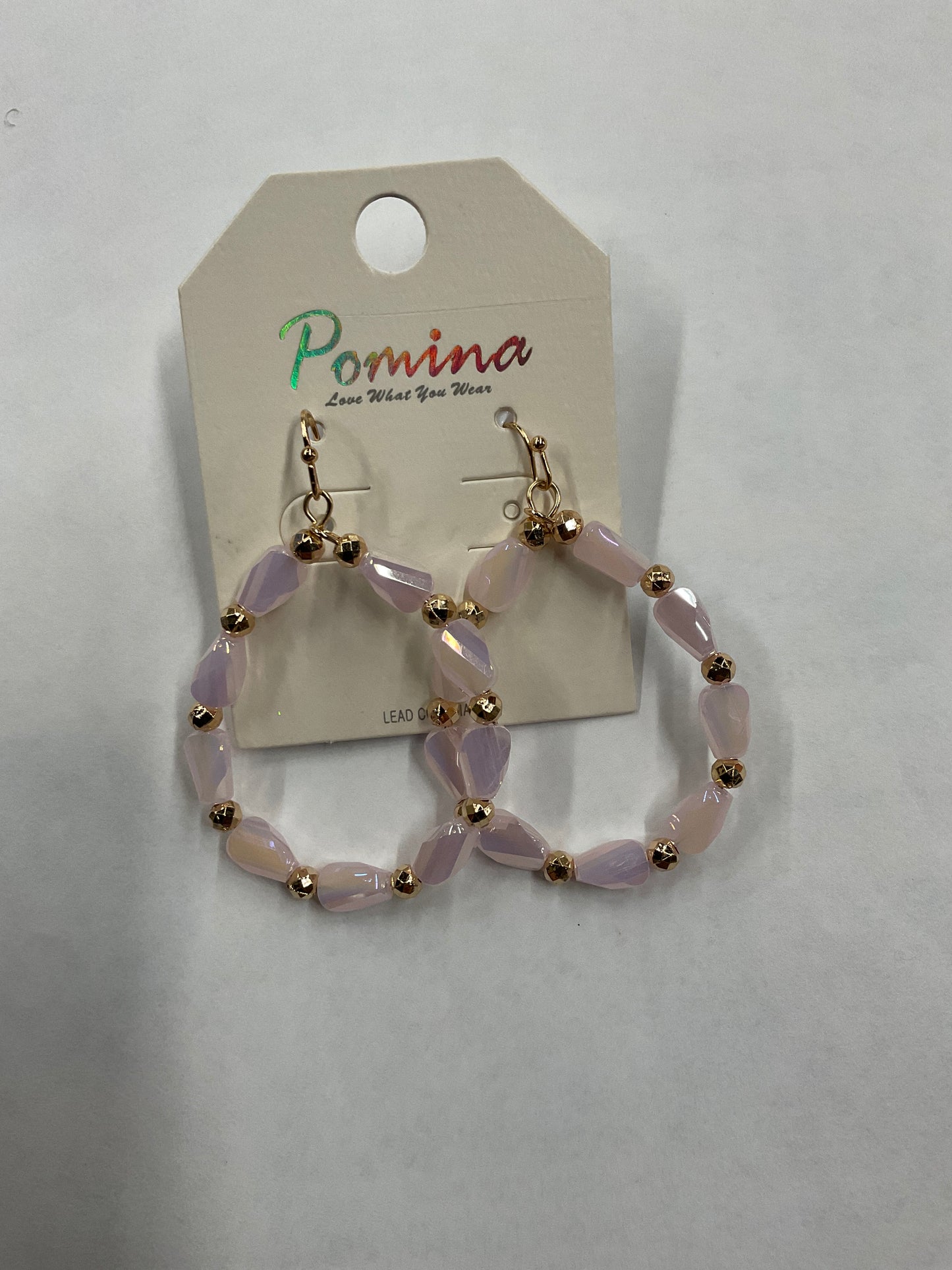 Soft Pink Dangle Earrings
