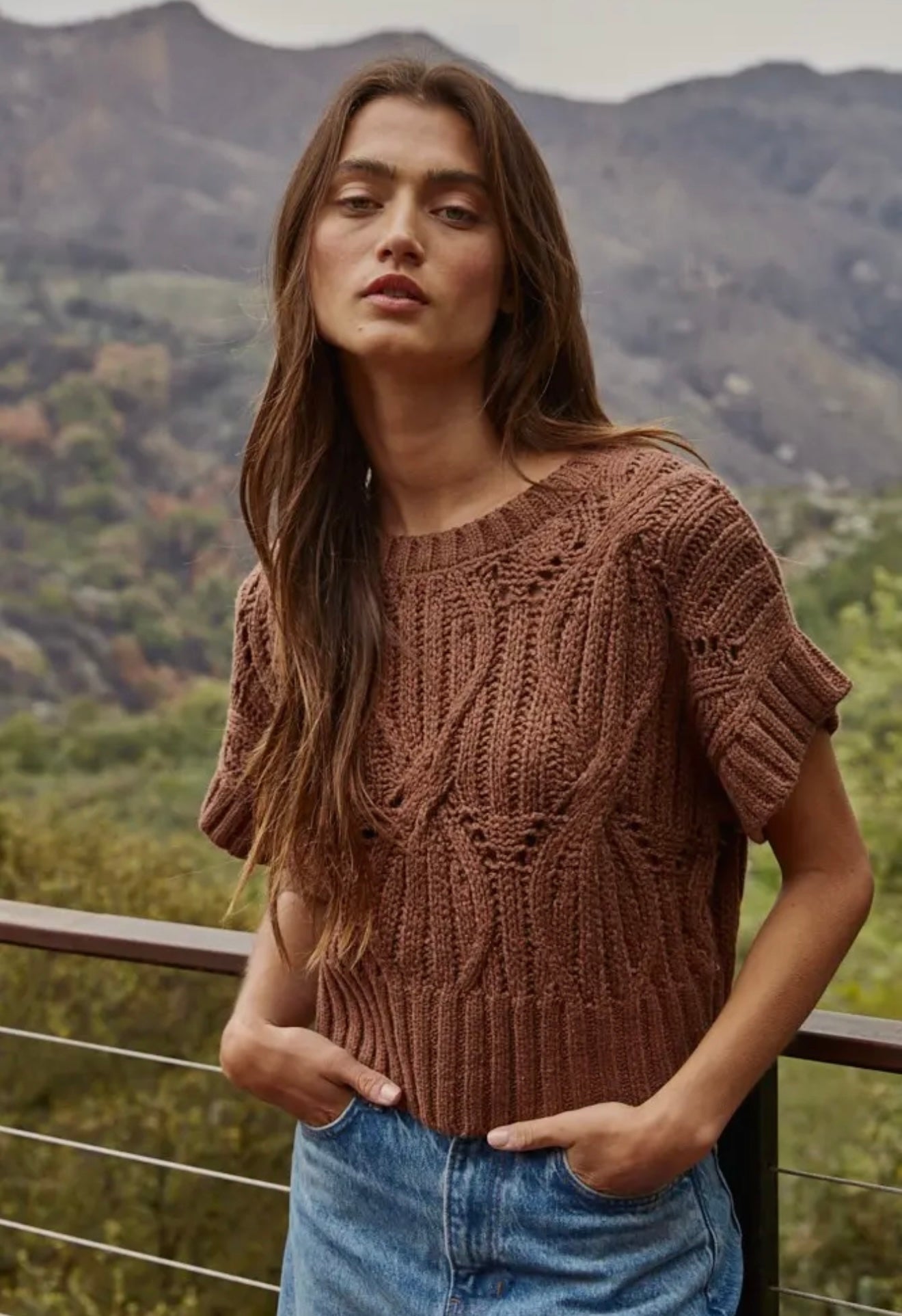Cropped Sweater Top