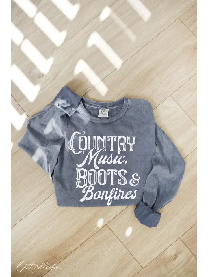 Country Music Mineral Long Sleeve Shirt