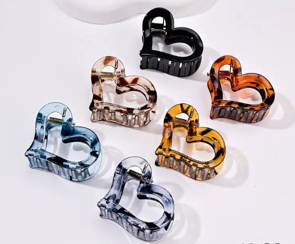 MF Hollow Me Heart Hair Clips
