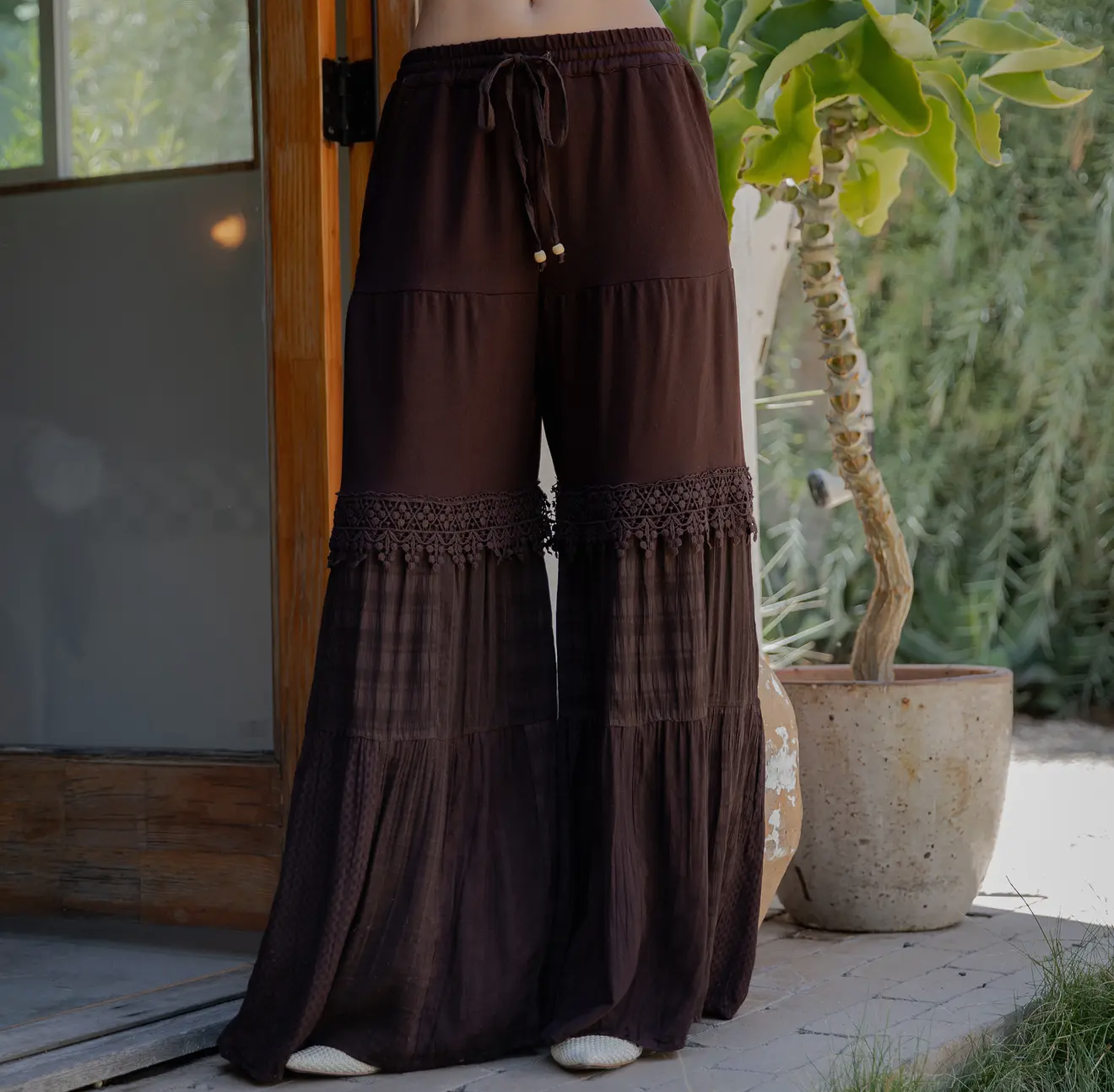 Boho Denim Pants