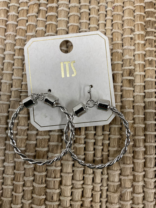 Vine Solid Circle Earrings