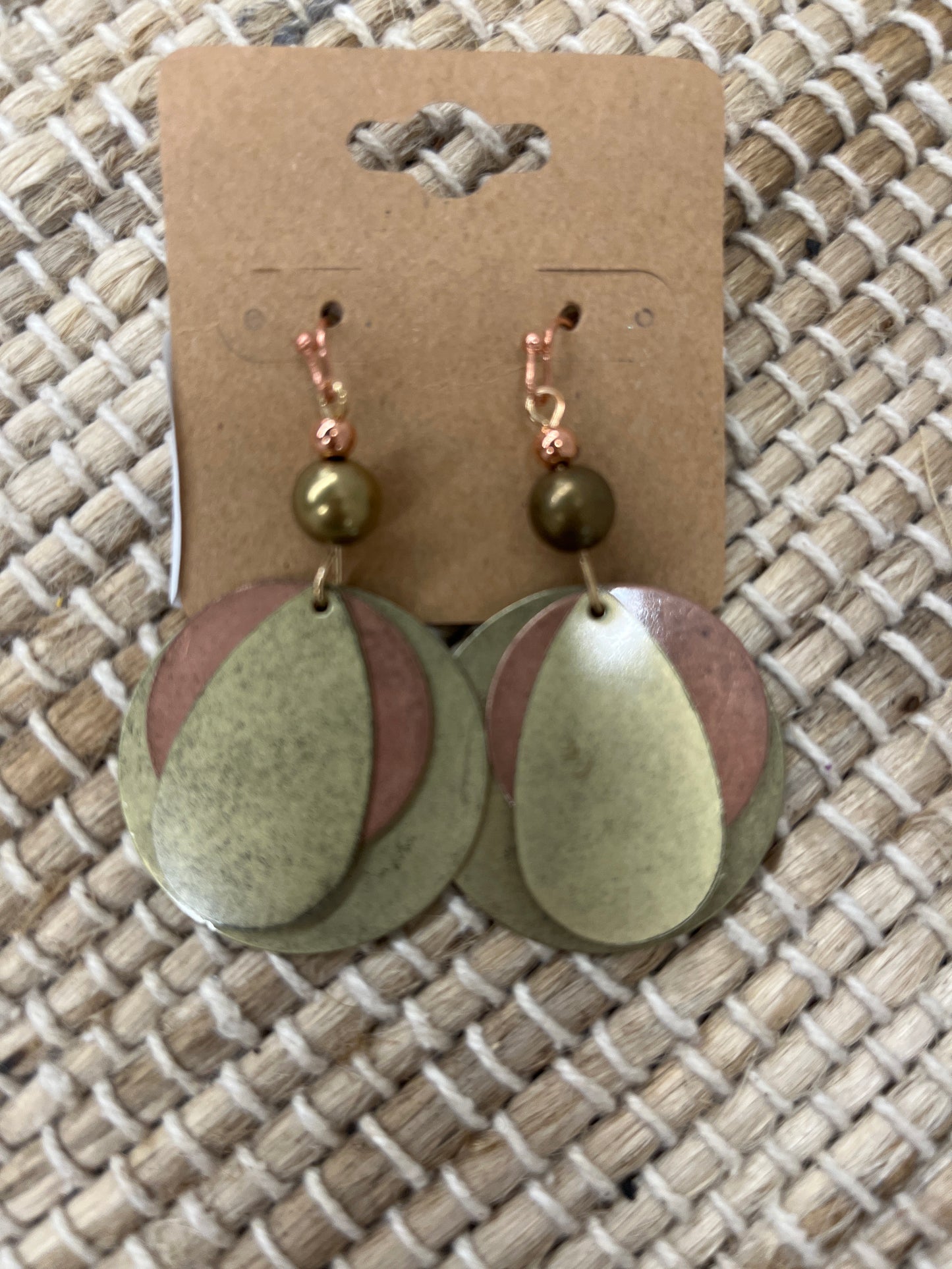 Vintage Bronze Dangle Earrings