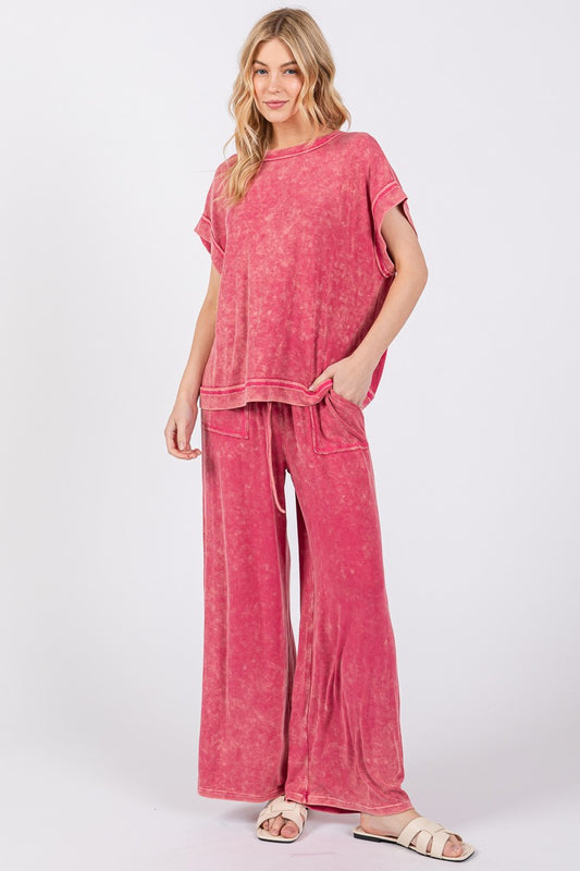 Pretty In Fuchsia Ladies Comfy Set