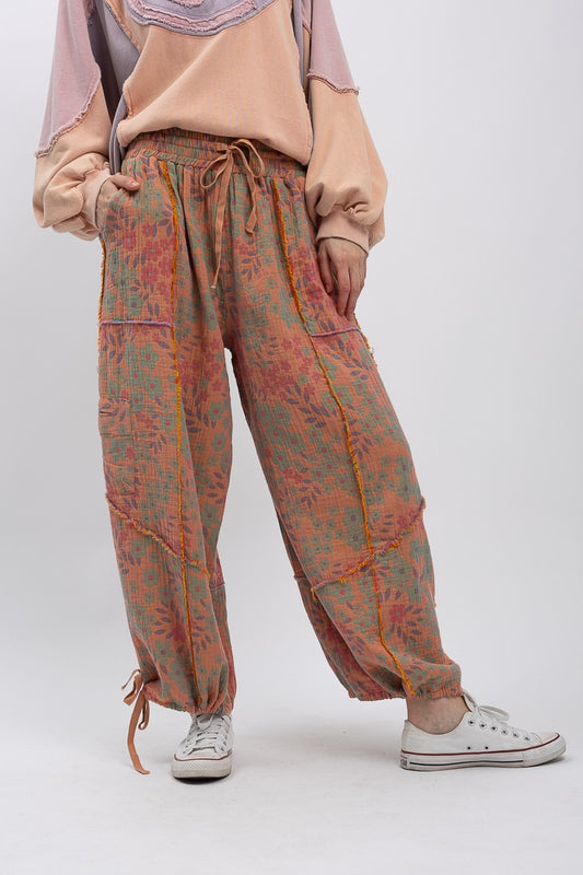 Floral Harem Ladies Pants
