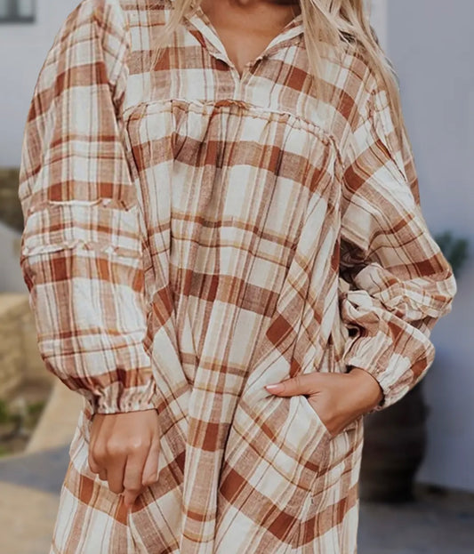 Plaid Tunic