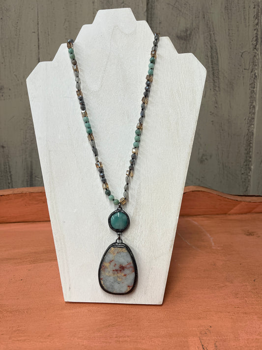 Marble Glass Necklace