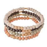 Set of Wooden Bracelets