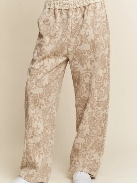 Soft Floral Ladies Pants