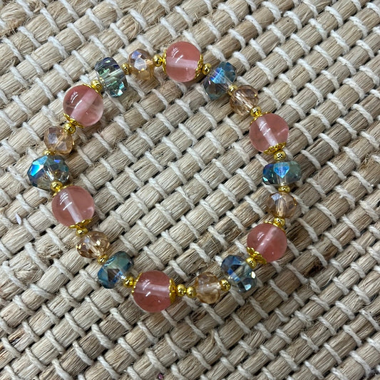 Bohemian Crystal Beaded Bracelet