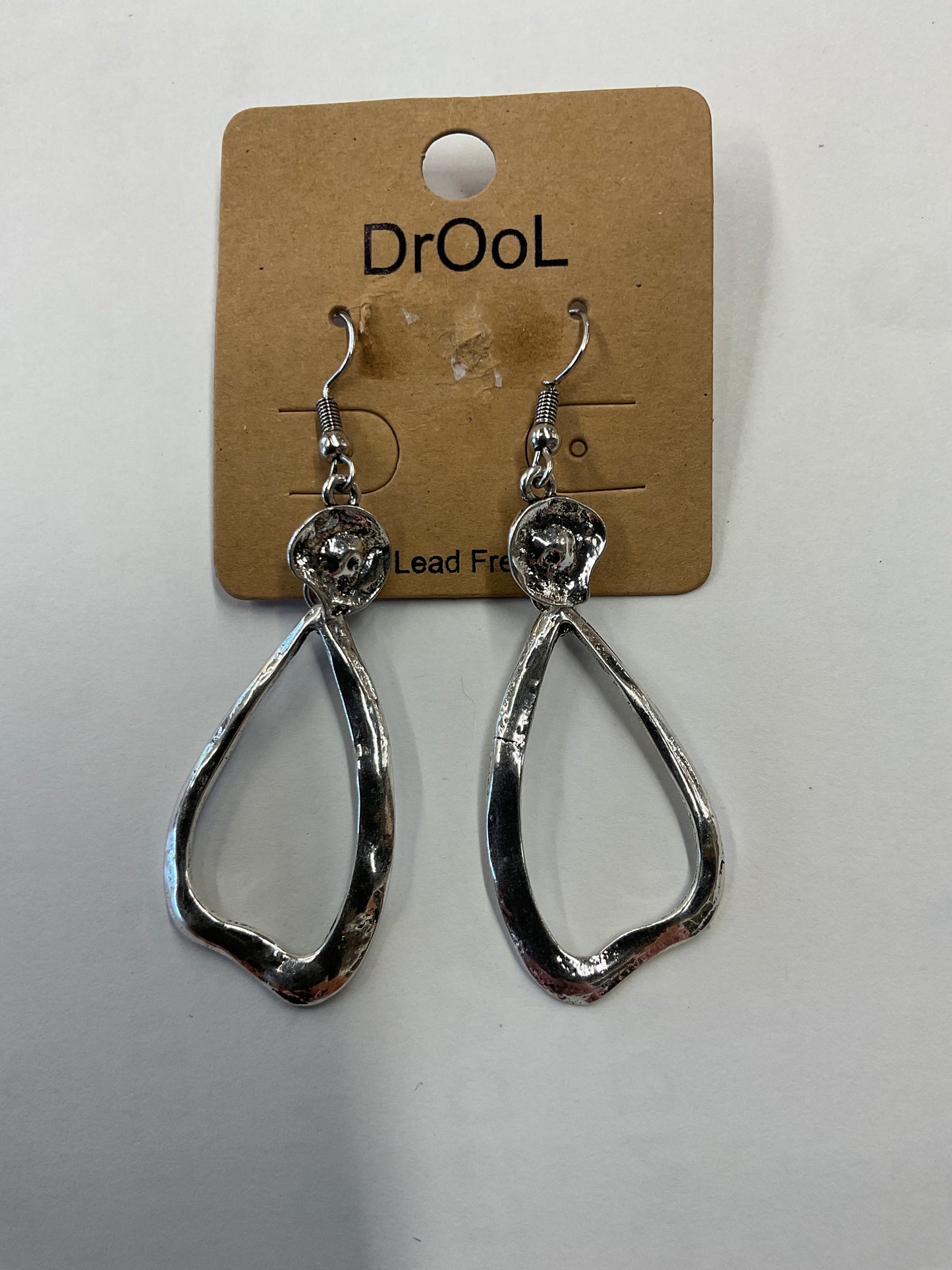 Hammered Teardrop Earrings