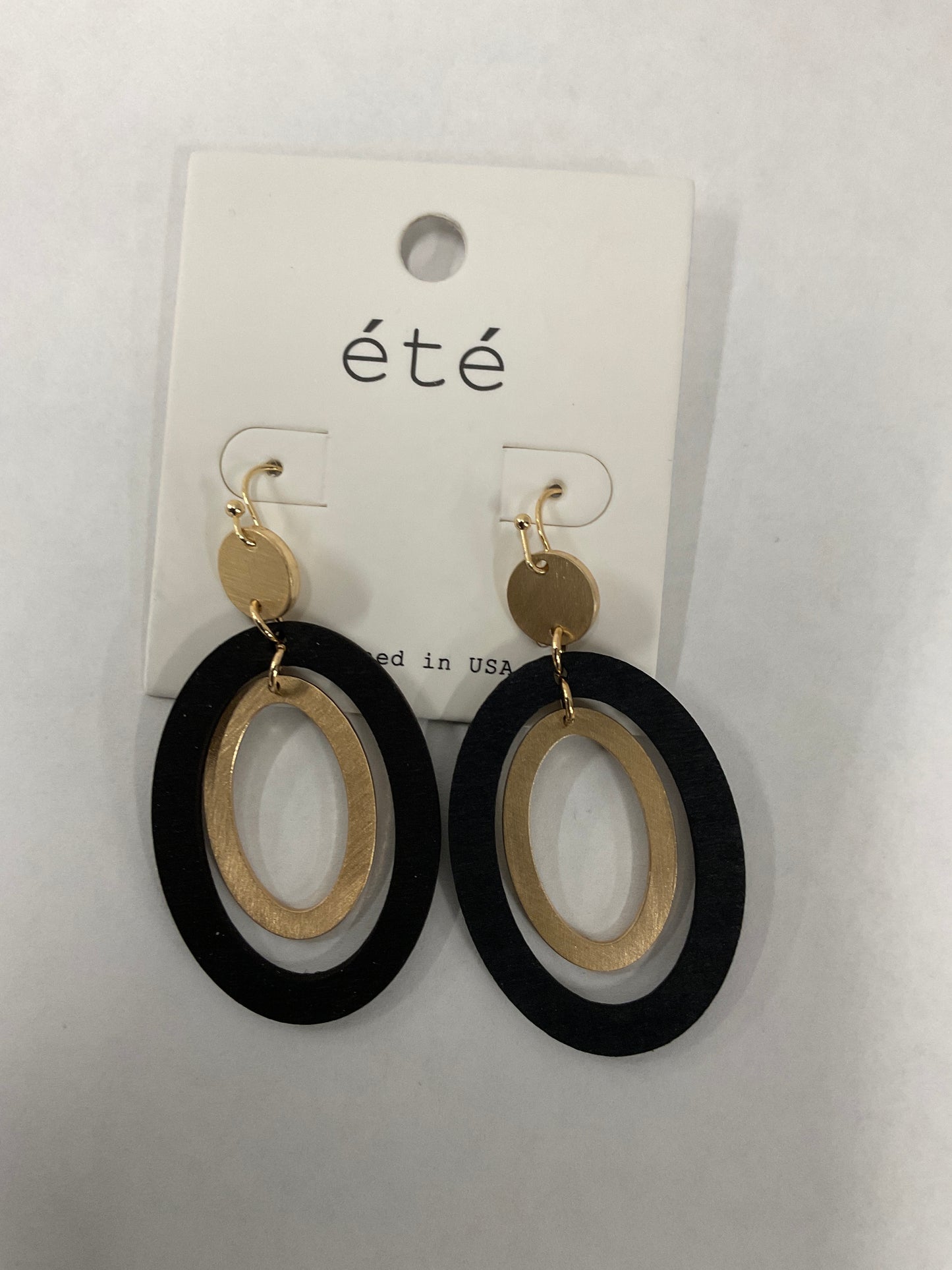 Teardrop Wooden Earrings