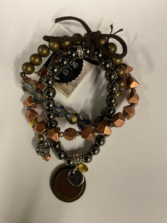 Set Of Mixed Metal Bracelets