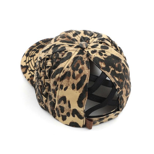 MF CC Crisscross all over Leopard Hat