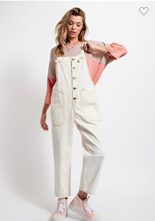 Easel Stone wash overalls