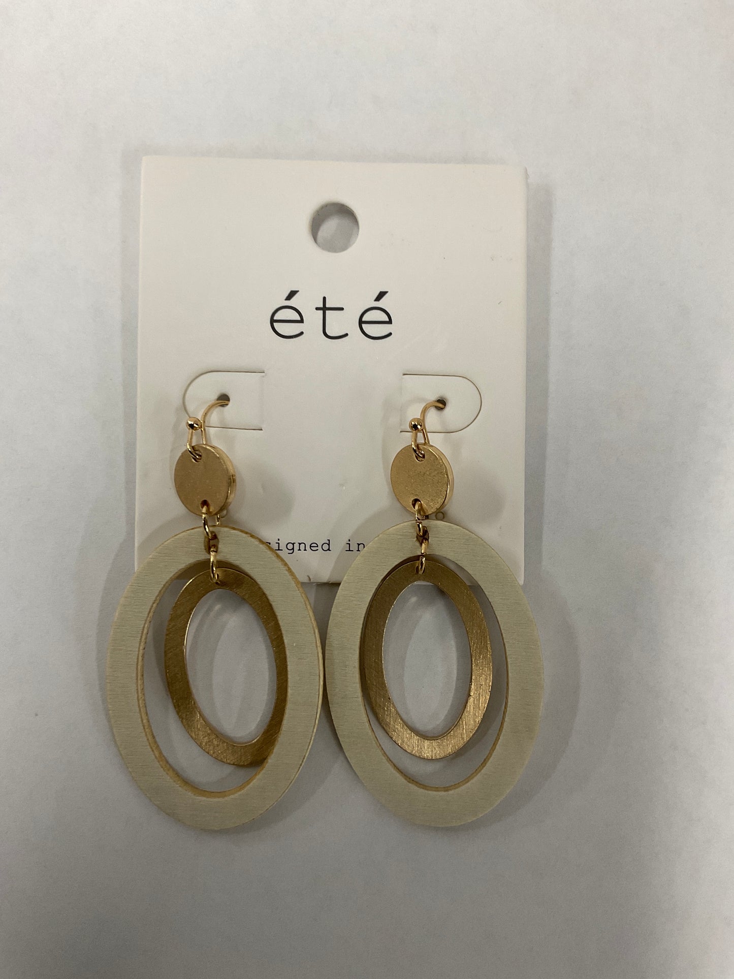 Teardrop Wooden Earrings