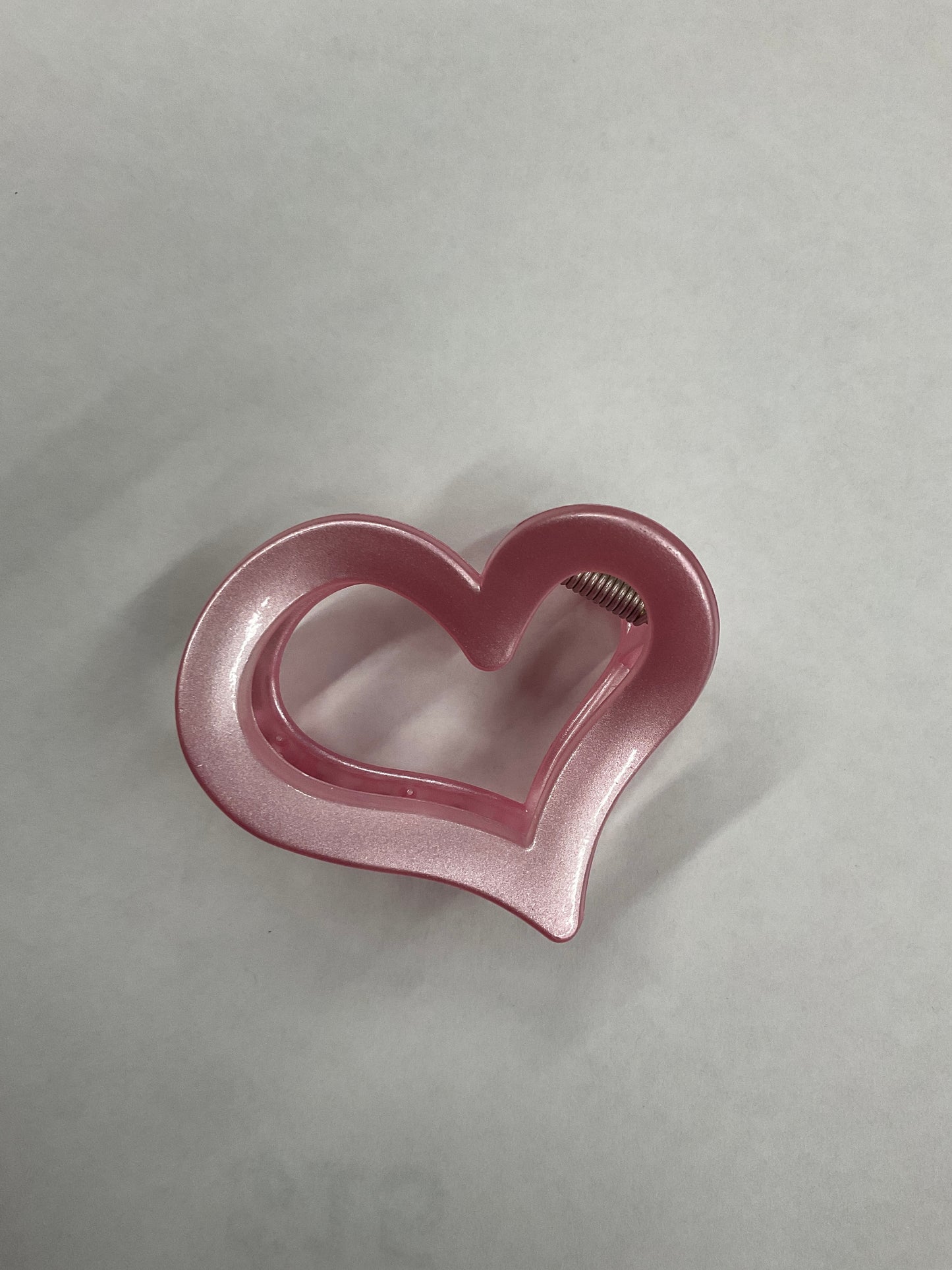 MF Frosted Heart Hair Clips