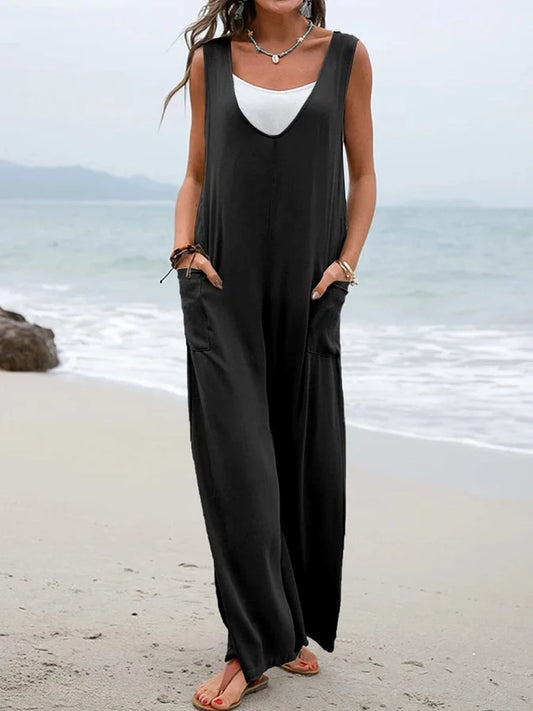 Black Sweetkame Ladies Jumpsuit