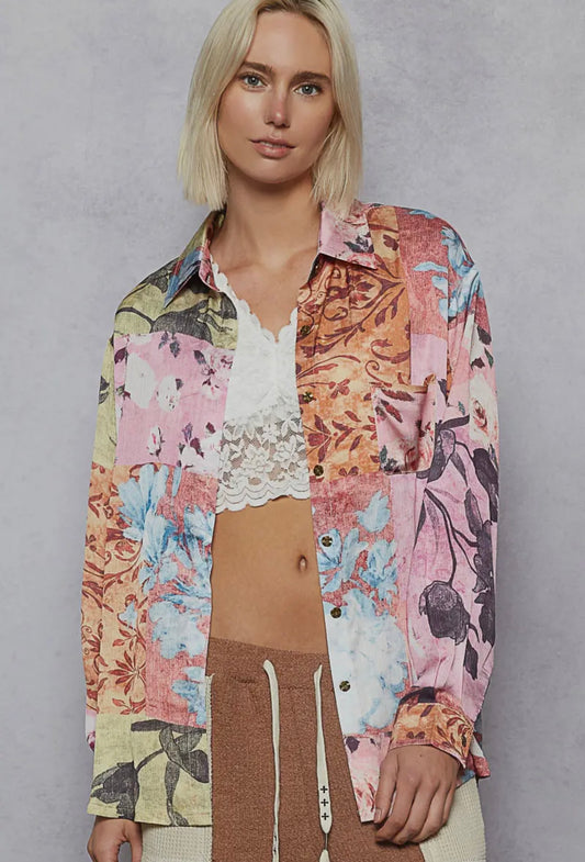 Floral Button up