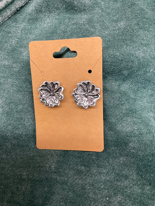Tool Flower Stud Earring