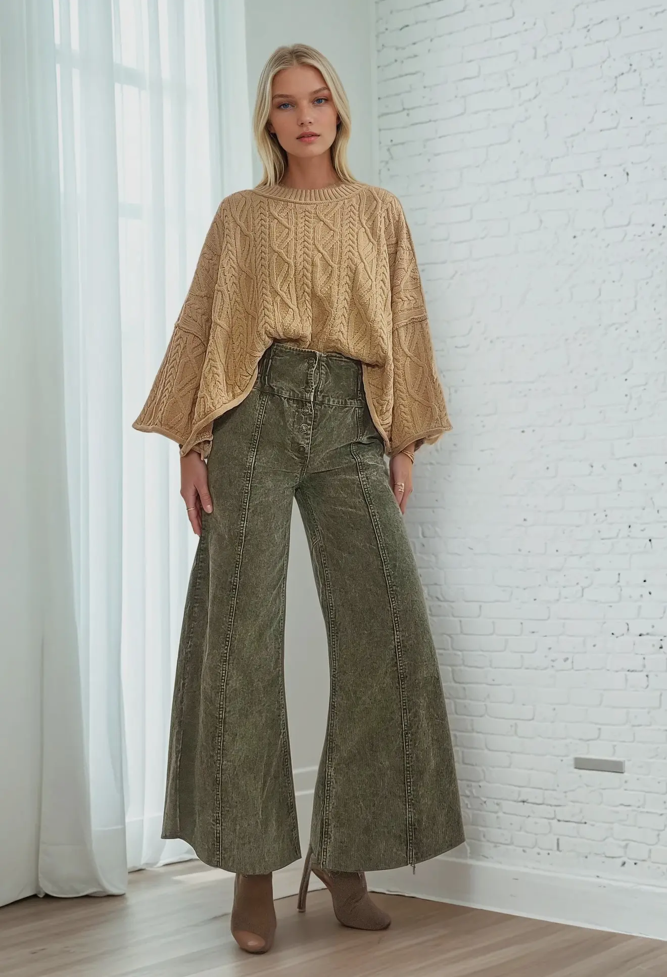 Corduroy Green Bottoms