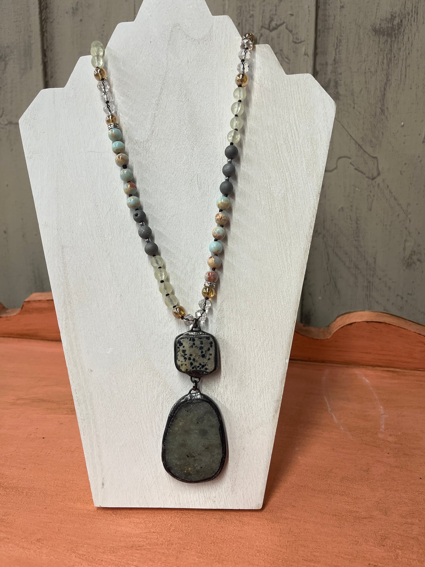 Multicolor Natural Stone Necklace
