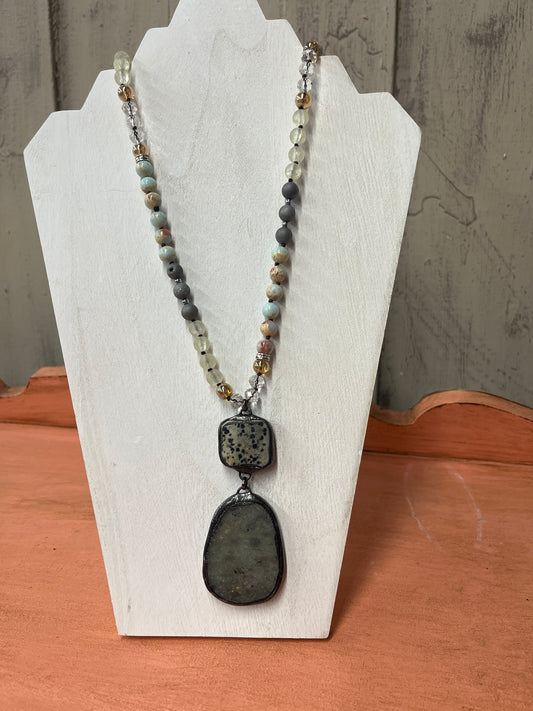 Multicolor Natural Stone Necklace