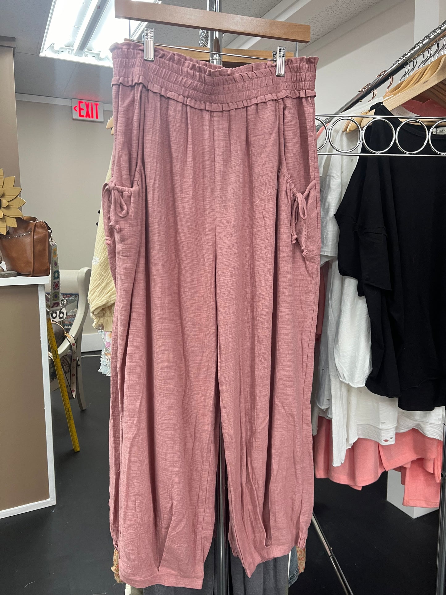 Relaxed fit lt Mauve pants