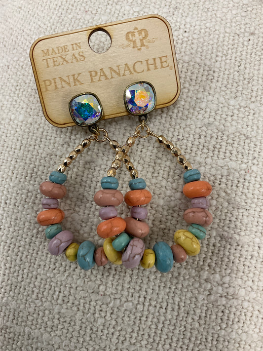 Pink Panache Pastel Dangle Earrings