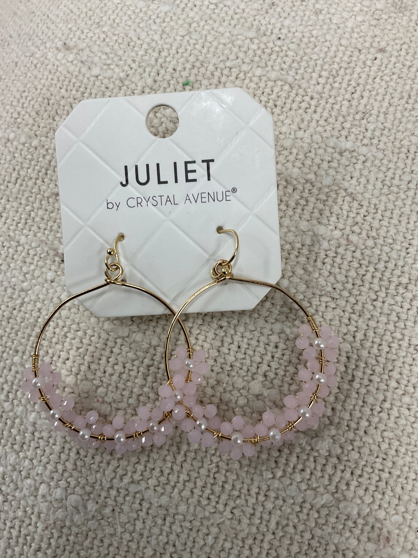 Soft Pink Flower Earrings