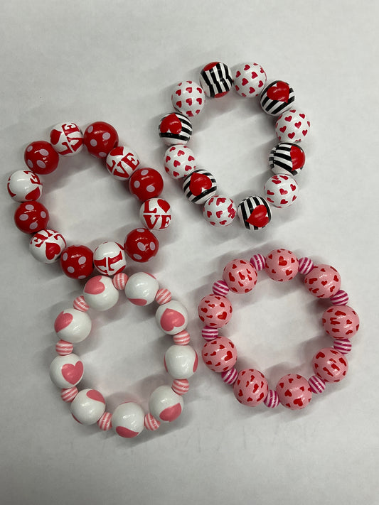 Be My Valentine Beaded Bracelet