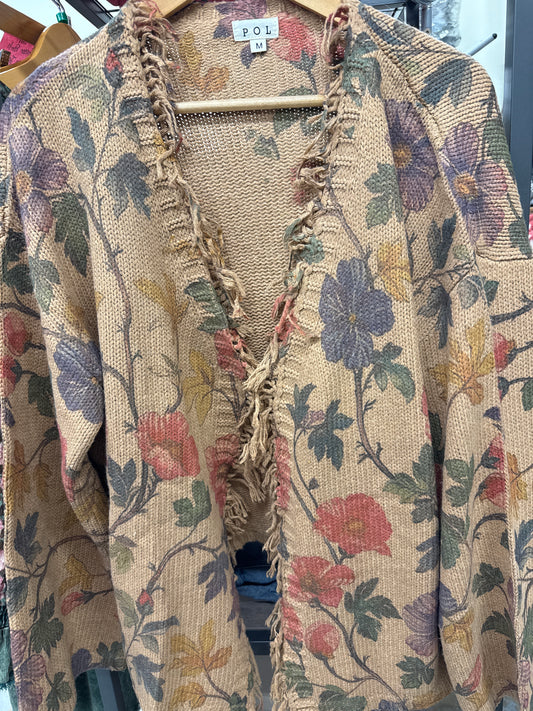 POL Floral cardigan