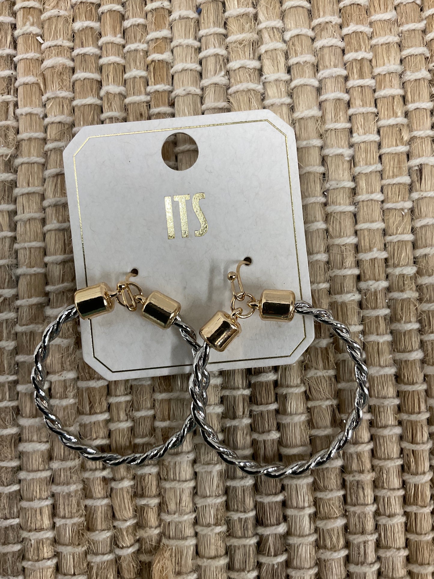 Vine Solid Circle Earrings