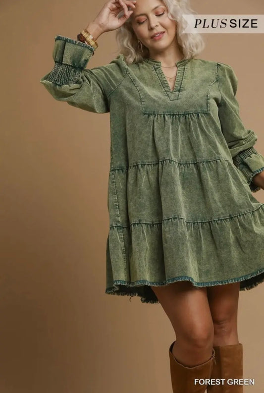 Plus Forest Dress