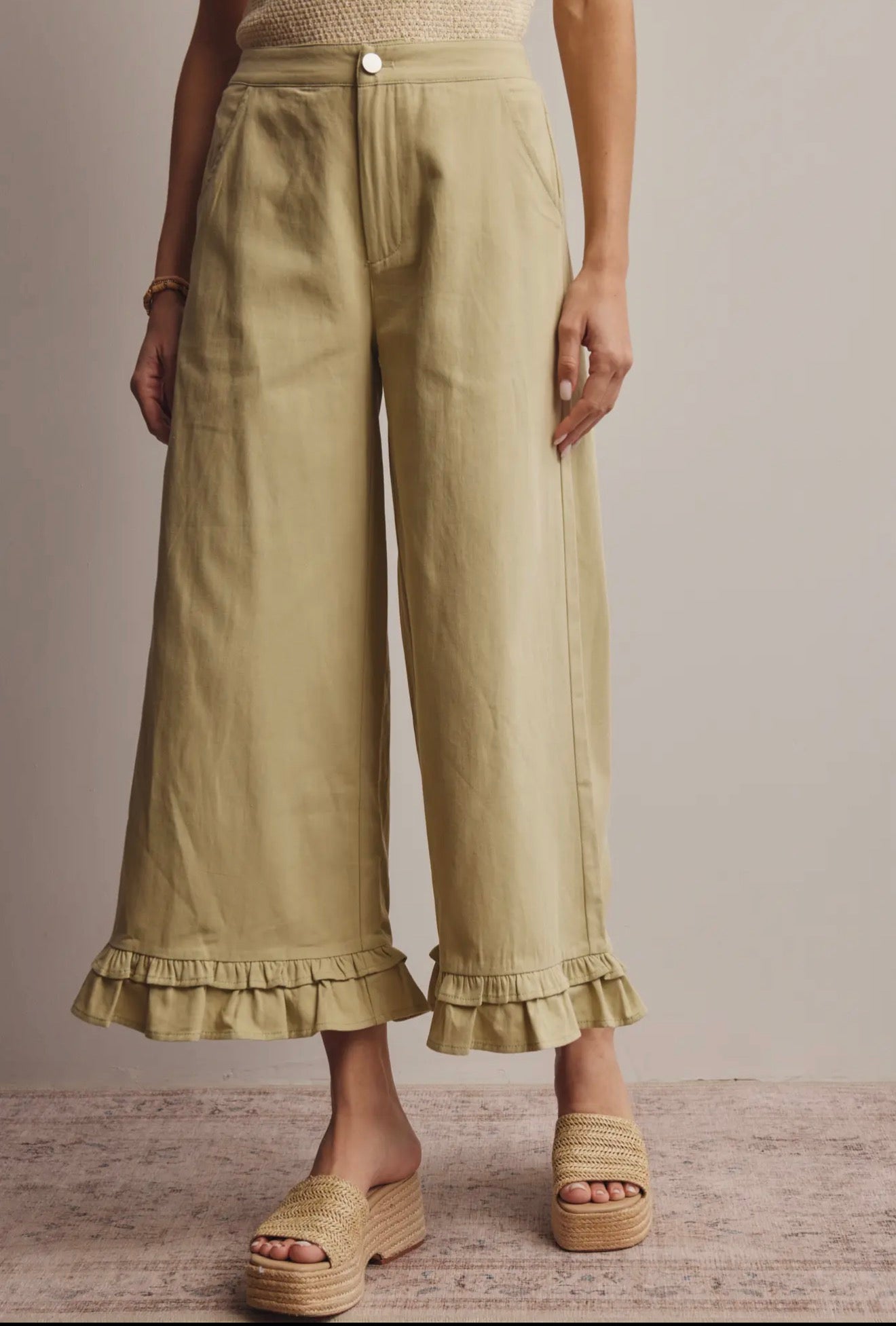 Ruffled Edge Ladies Pants