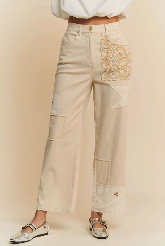 Contrast pants